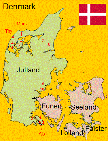 Map Denmark