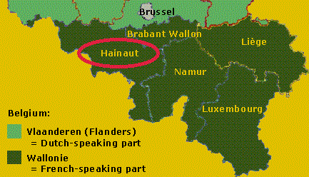 Map Wallonie - Hainaut