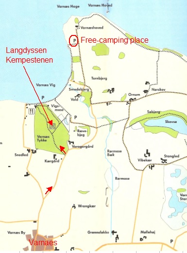 Detail map info-leaflet "Varnaes Storemose"