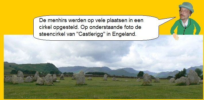 De steencirkel van "Castlerigg" in Engeland.