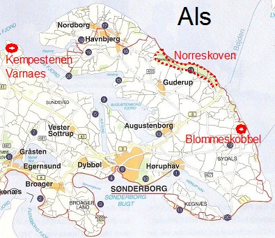 Detail map info-brochure "Visit Sonderborg"