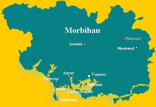 Plan Morbihan - Bretagne