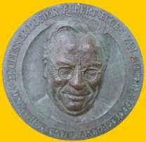 Memorial plate professor. A. Van Giffen (near D49)