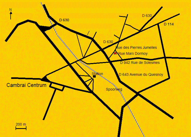 Map Cambrai