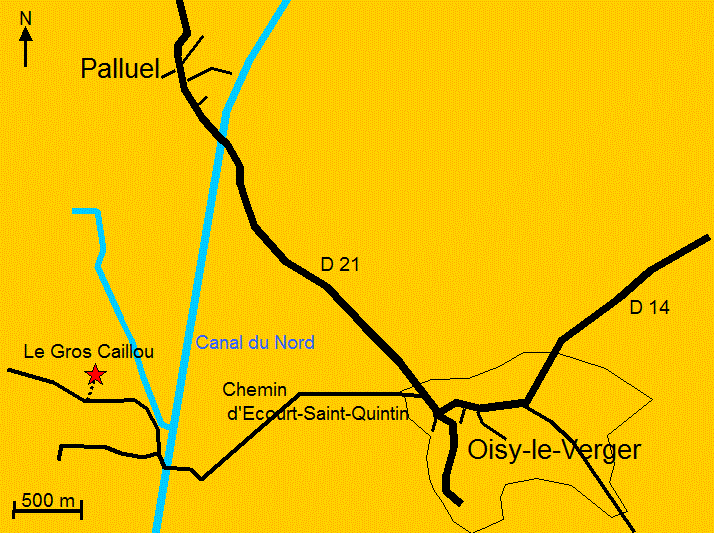 Kaart Oisy-le-Verger