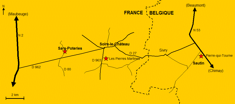 Map Solre-le-Chteau