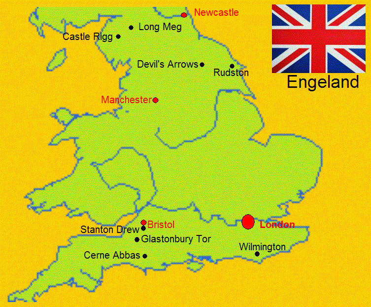Kaart Engeland
