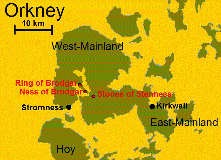 Kaart Orkney